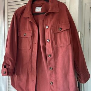 Old Navy Burnt Orange Button-Up Jacket
